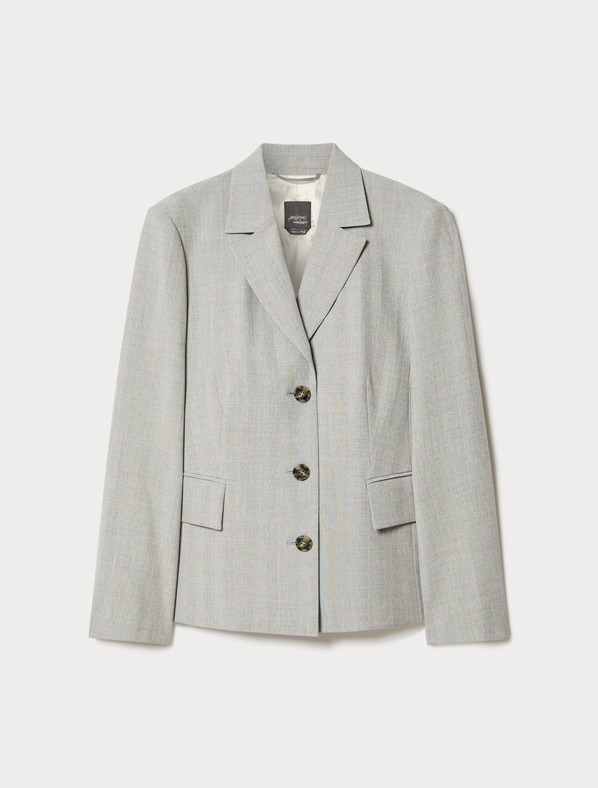 Giacca blazer in twill - GRIGIO MEDIO - Marina Rinaldi