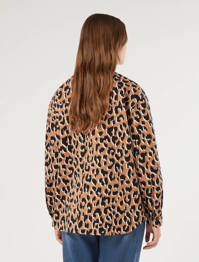 Cotton drill jacket - CARAMEL - Marina Rinaldi - 4