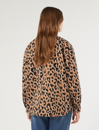 Cotton drill jacket - CARAMEL - Marina Rinaldi - 4