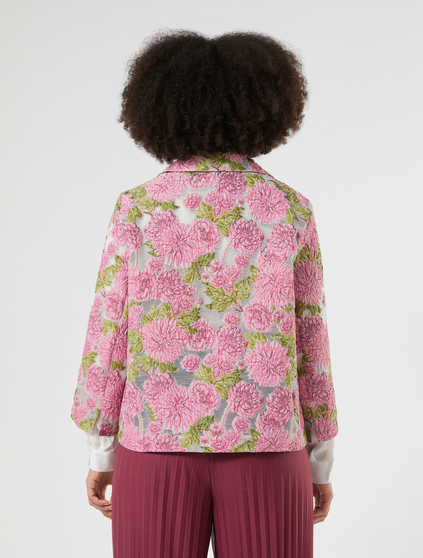 Veste en jacquard à fleurs - ROSE - Marina Rinaldi - 4