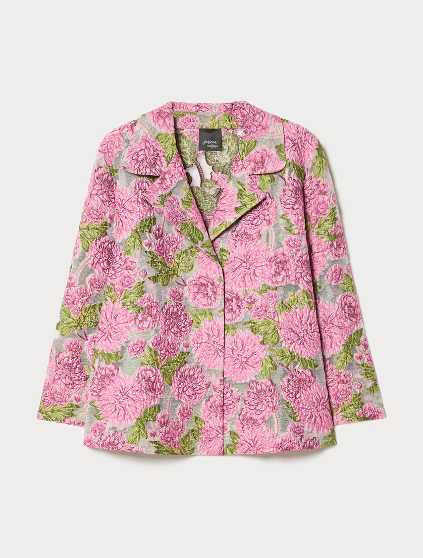 Veste en jacquard à fleurs - ROSE - Marina Rinaldi