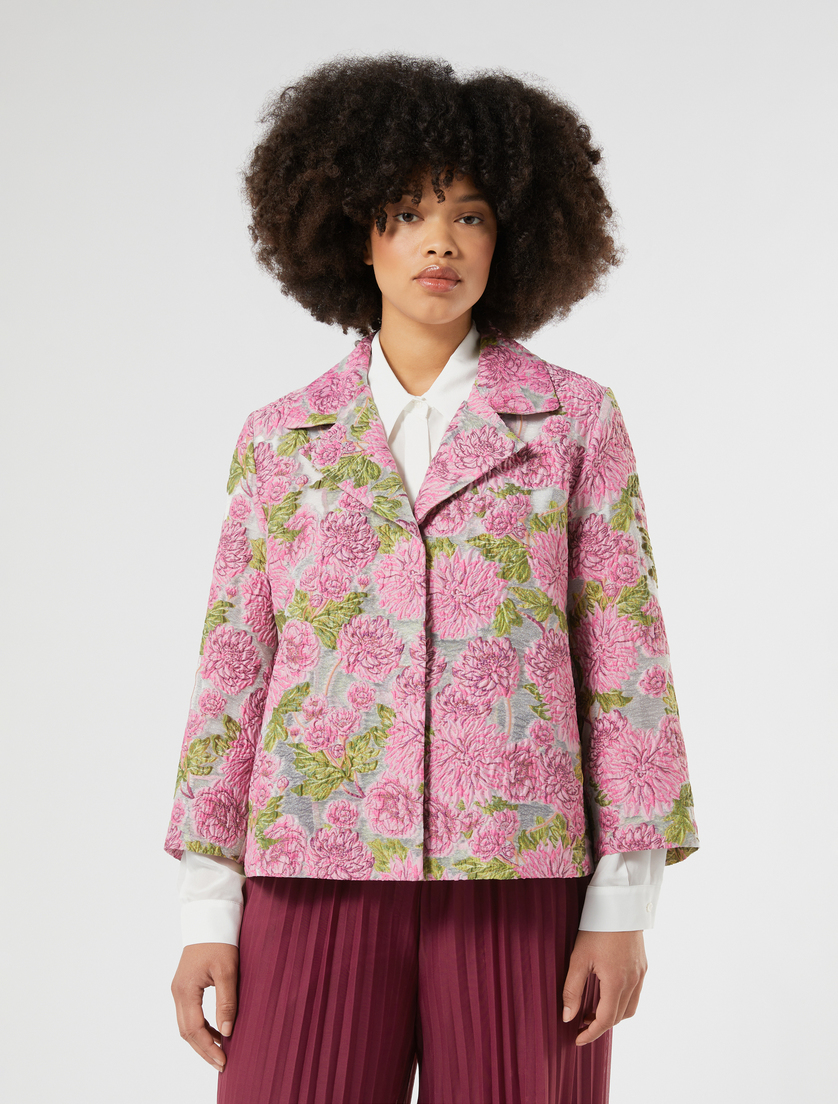 Veste en jacquard à fleurs - ROSE - Marina Rinaldi - 3