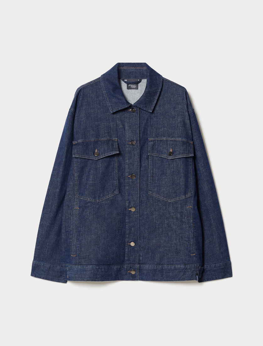 Giubbino in denim stretch - BLU NOTTE - Marina Rinaldi