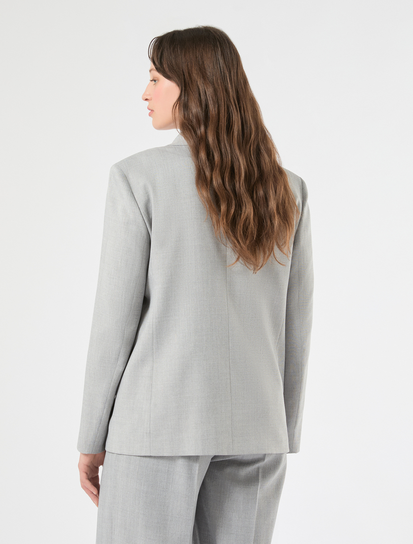 Giacca blazer in twill - GRIGIO MEDIO - Marina Rinaldi - 4