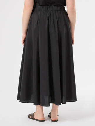 Cotton skirt - BLACK - Marina Rinaldi - 4