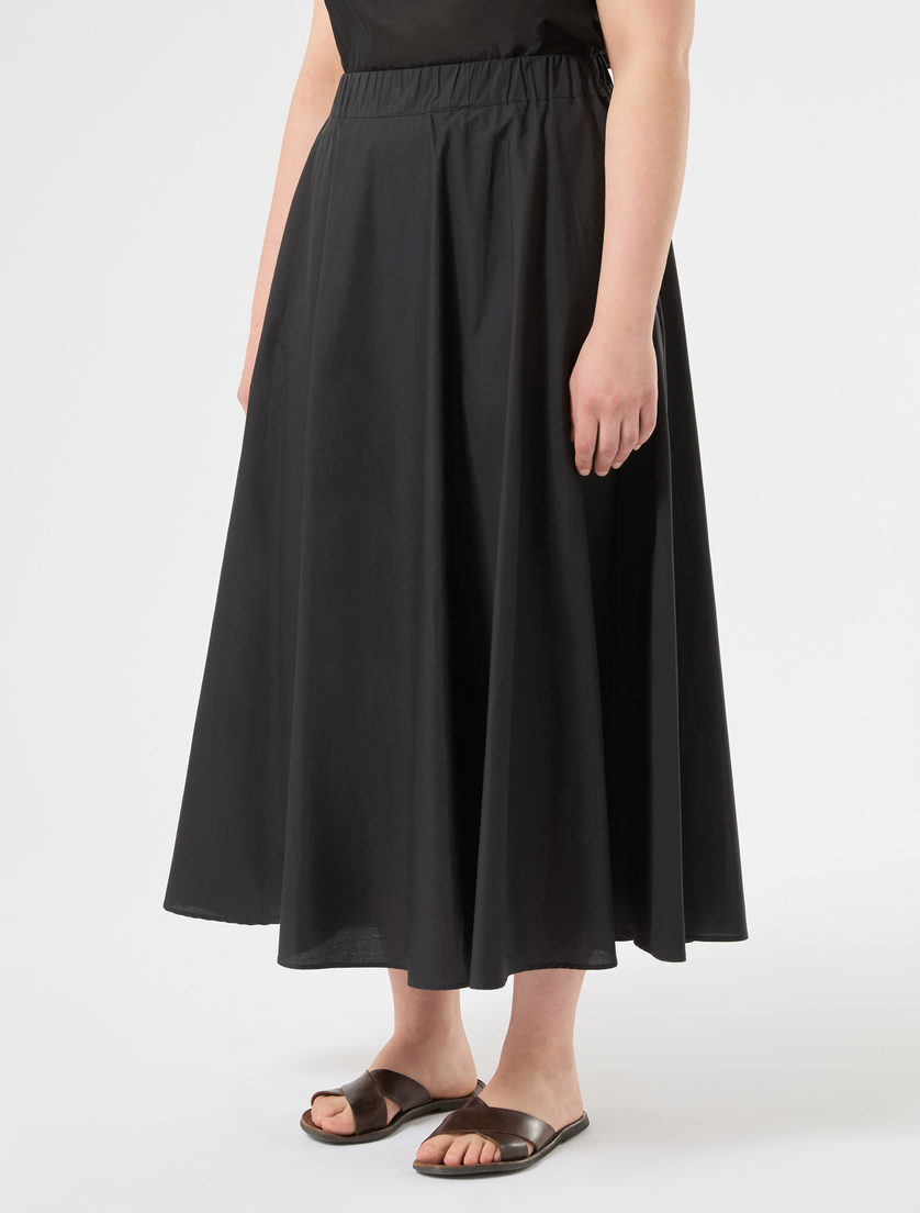 Gonna in cotone - NERO - Marina Rinaldi - 3