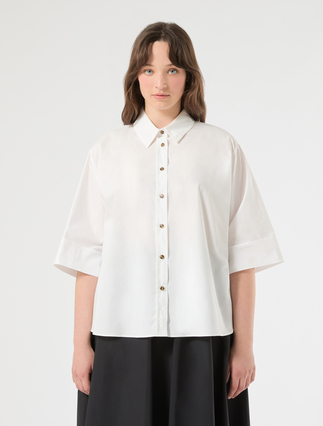 Camicia in cotone - BIANCO
