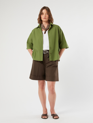 Hemdbluse aus Baumwolle - Marina Rinaldi