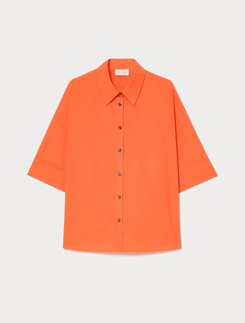 Hemdbluse aus Baumwolle - KORALLE - Marina Rinaldi