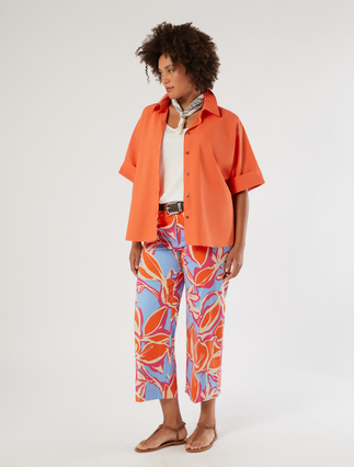 Hemdbluse aus Baumwolle - Marina Rinaldi