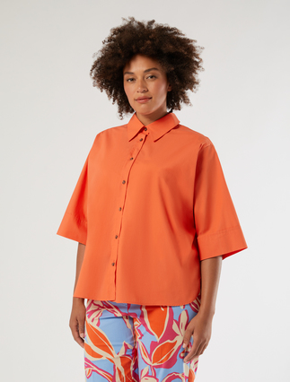 Cotton shirt - CORAL - Marina Rinaldi - 3