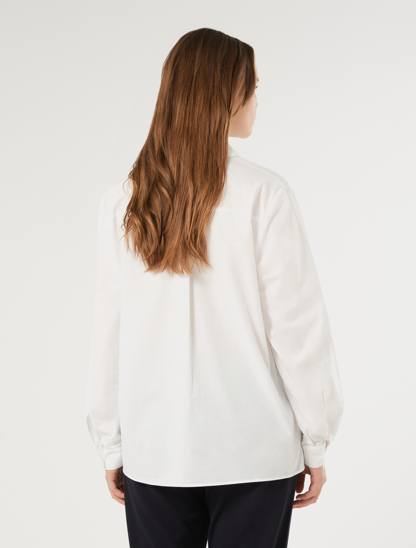 Cotton shirt - OPTICAL WHITE - Marina Rinaldi - 4