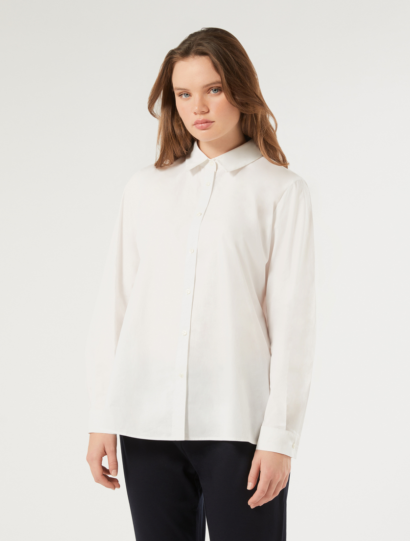 Cotton shirt - OPTICAL WHITE - Marina Rinaldi - 3
