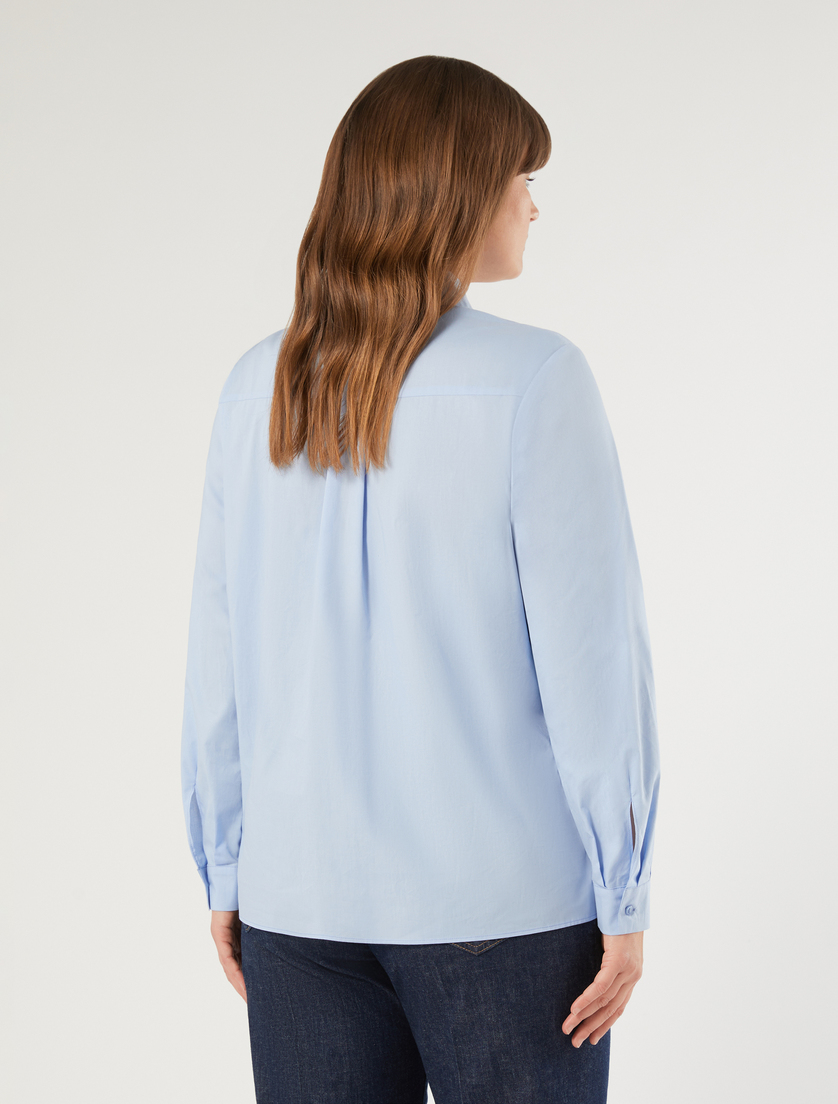 Cotton shirt - LIGHT BLUE - Marina Rinaldi - 4