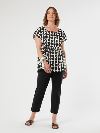 Cotton muslin blouse - Marina Rinaldi