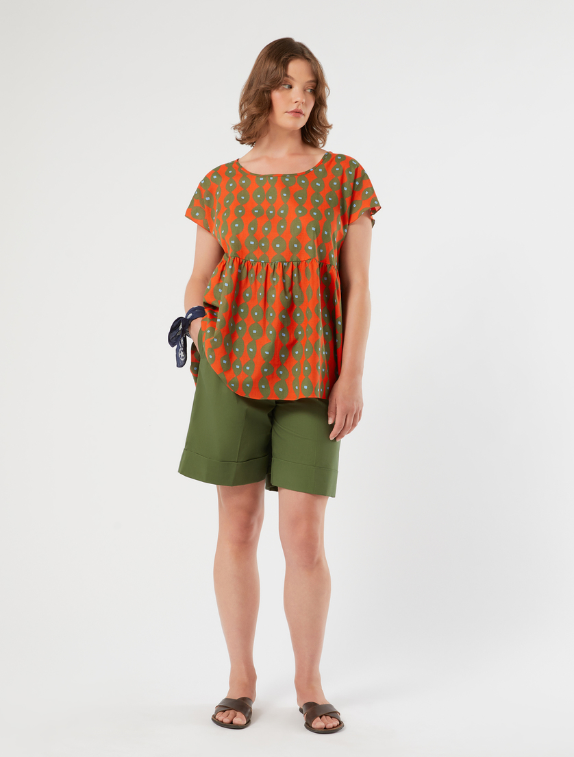 Cotton muslin blouse - Marina Rinaldi