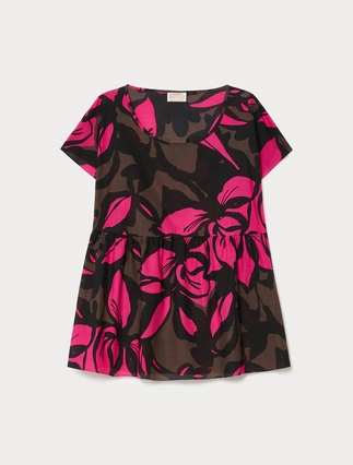 Cotton muslin blouse - Marina Rinaldi