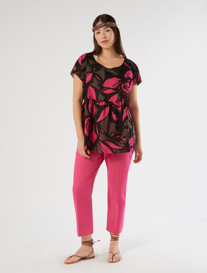 Cotton muslin blouse - Marina Rinaldi