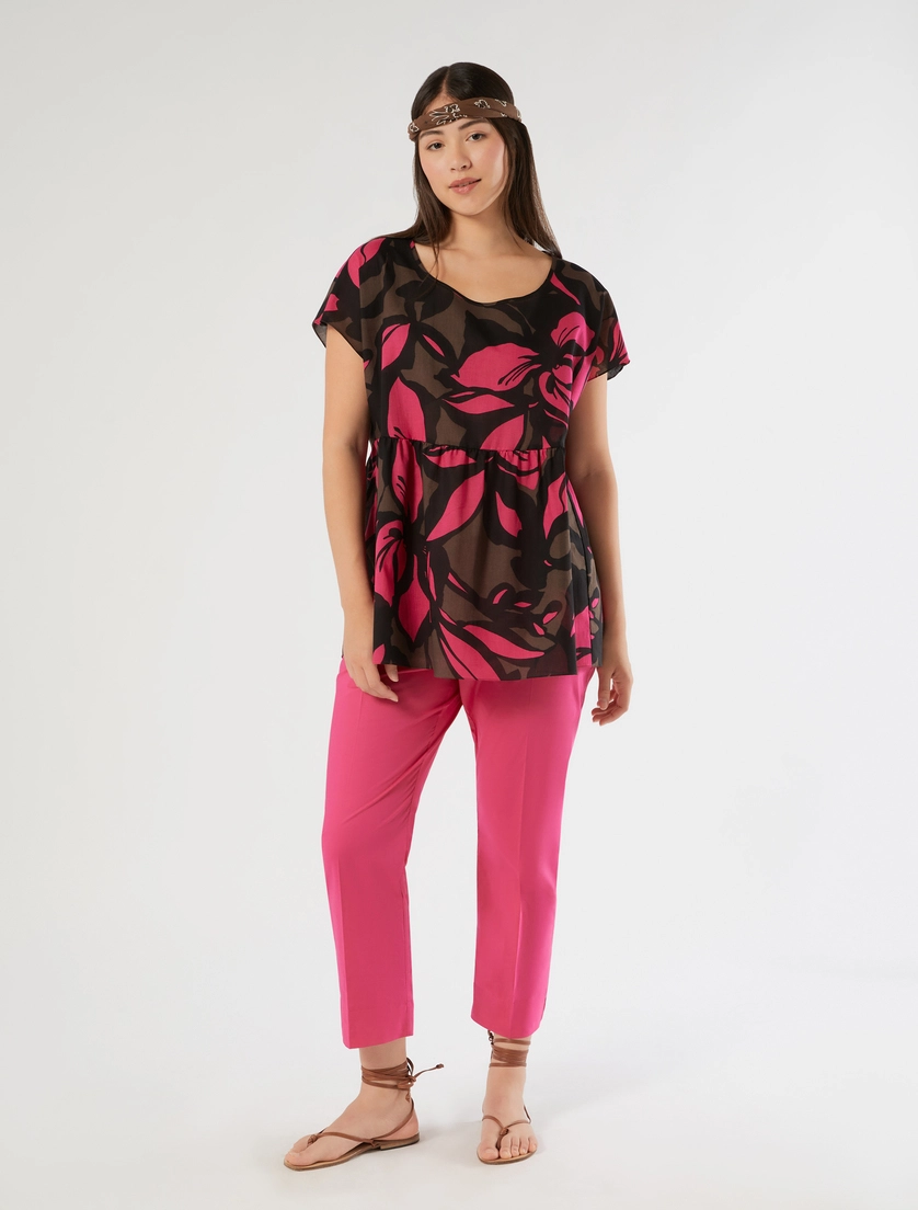 Cotton muslin blouse - Marina Rinaldi