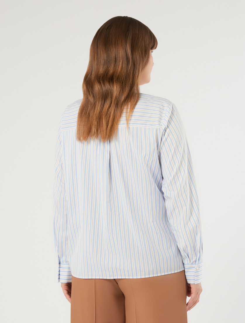 Cotton poplin shirt - WHITE - Marina Rinaldi - 4
