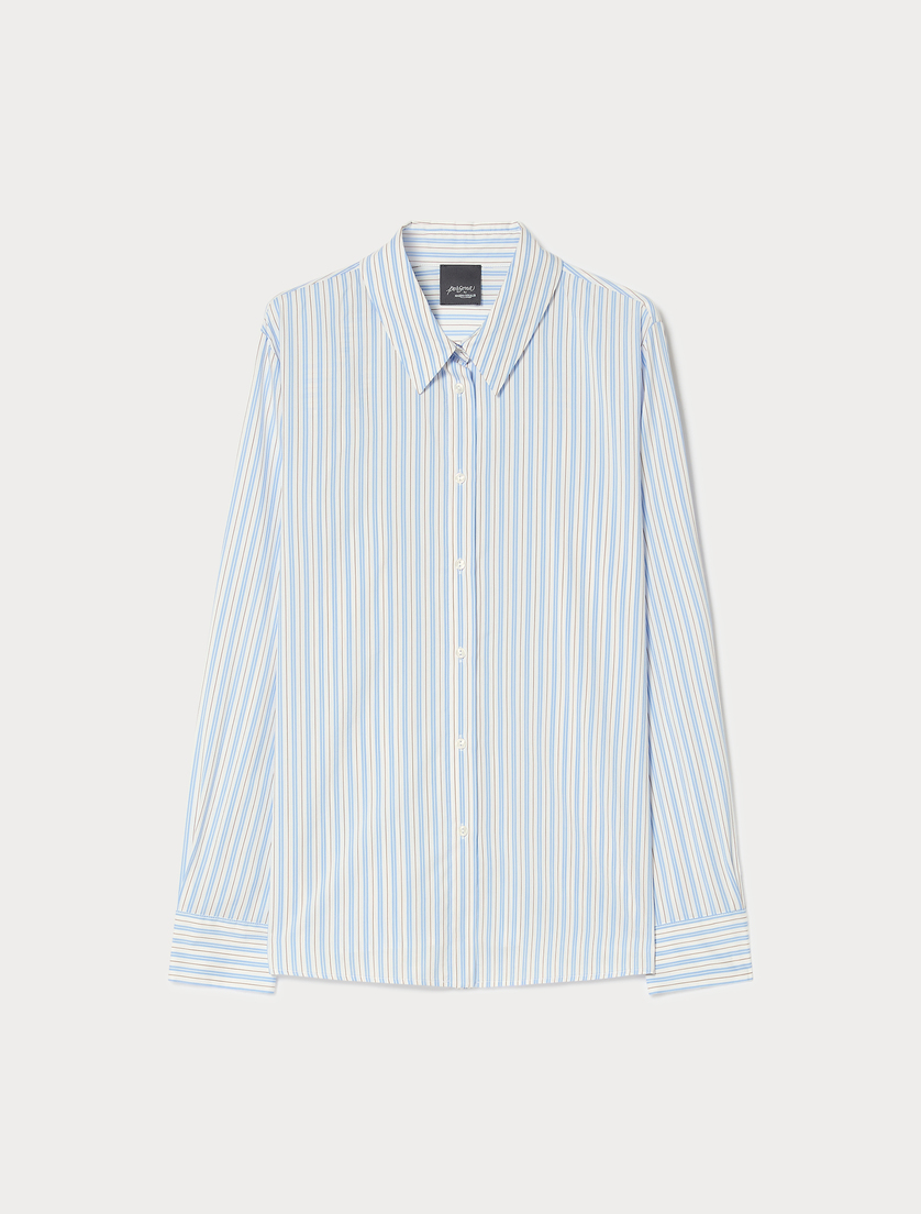 Cotton poplin shirt - WHITE - Marina Rinaldi