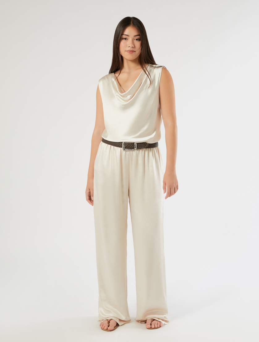 Top aus Satin mit Drapierung - Marina Rinaldi