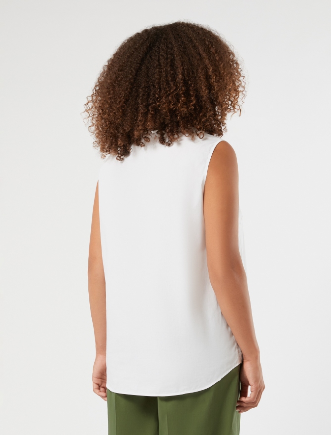 Blusa in cotone - BIANCO - Marina Rinaldi - 4