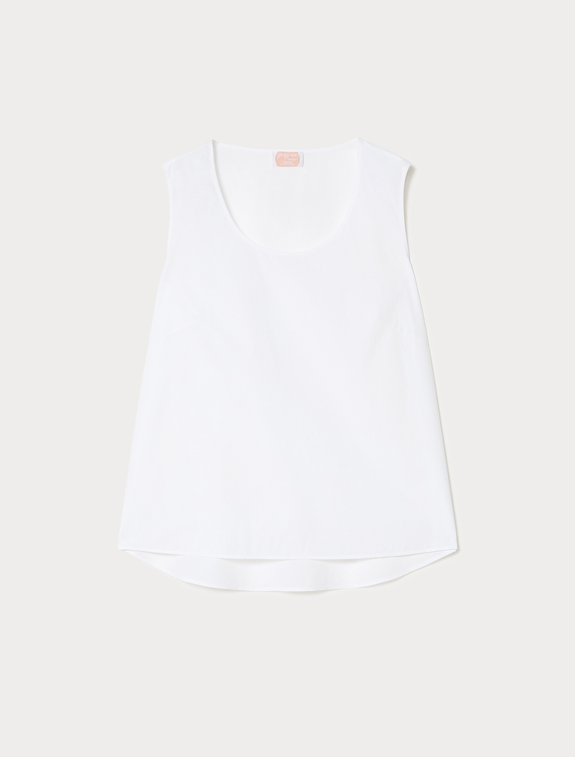 Cotton blouse - WHITE - Marina Rinaldi