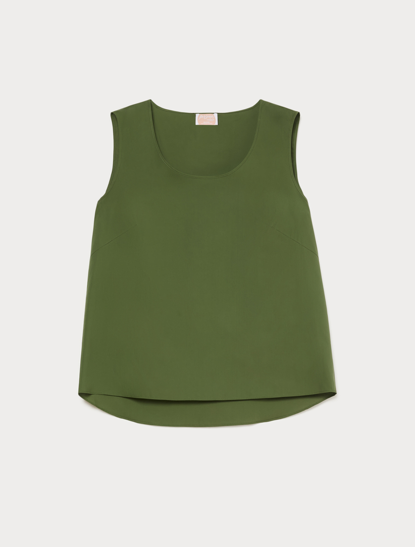 Chemisier en coton - VERT OLIVE - Marina Rinaldi