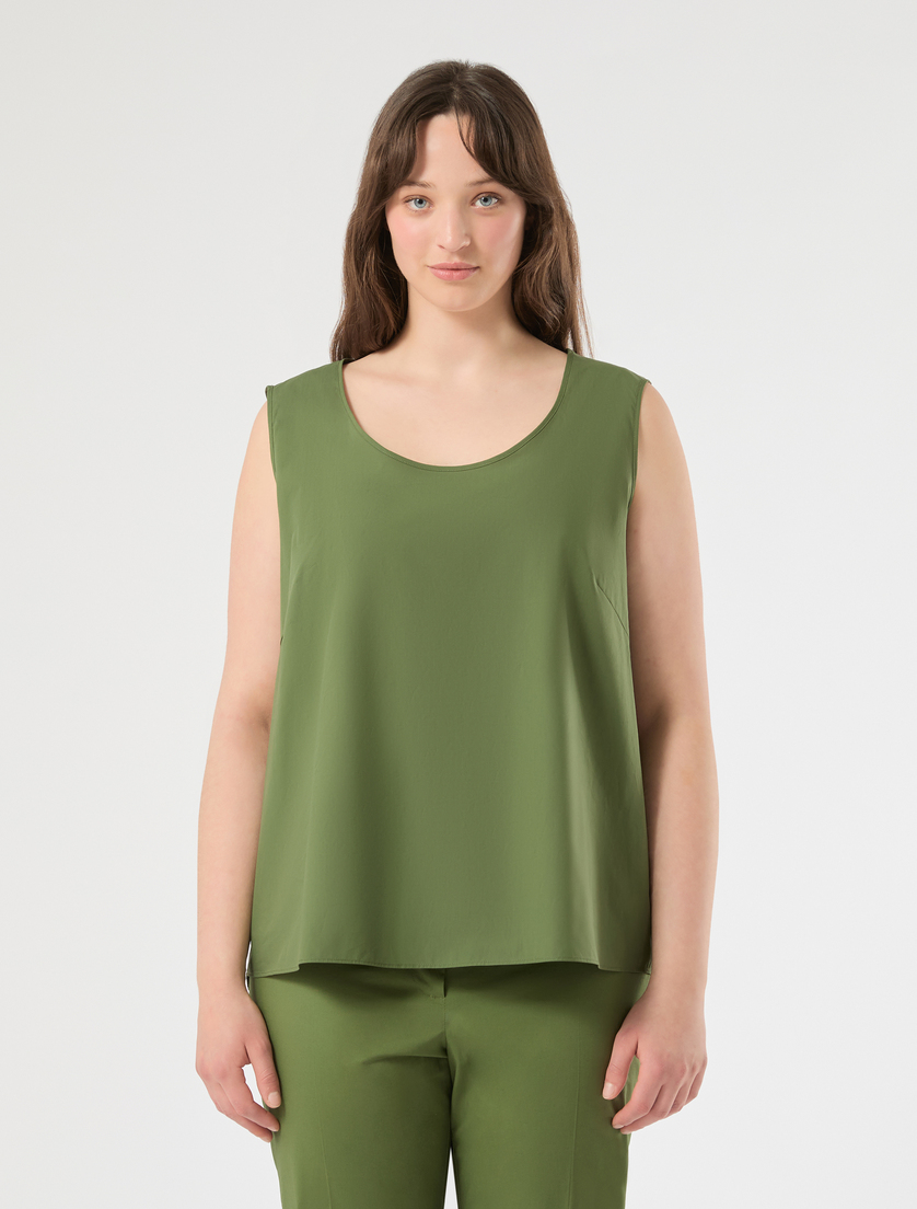 Chemisier en coton - VERT OLIVE - Marina Rinaldi - 3