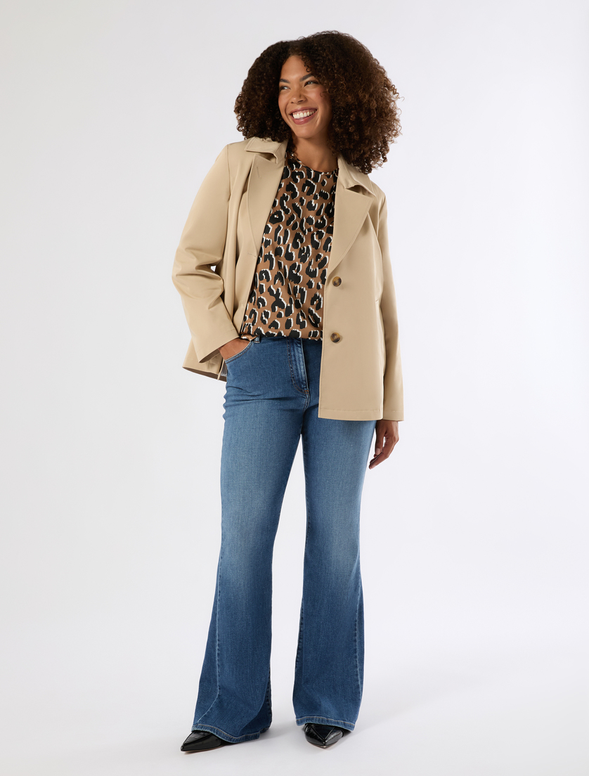 Printed twill top - Marina Rinaldi