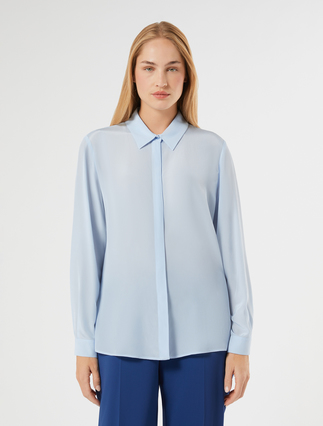 Viscose shirt - LIGHT BLUE