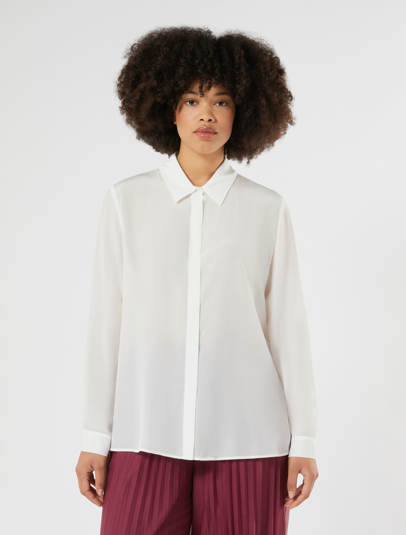 Viscose shirt - WHITE - Marina Rinaldi - 3