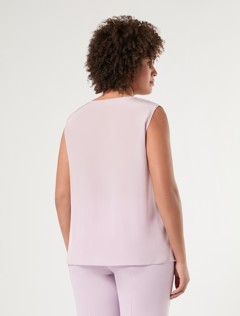 Top in crêpe de Chine - LAVANDA - Marina Rinaldi - 4