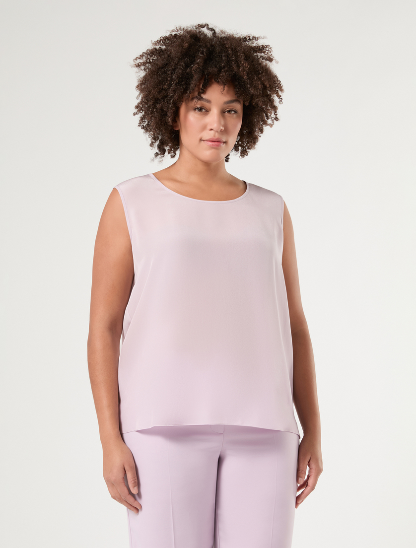 Top in crêpe de Chine - LAVANDA - Marina Rinaldi - 3