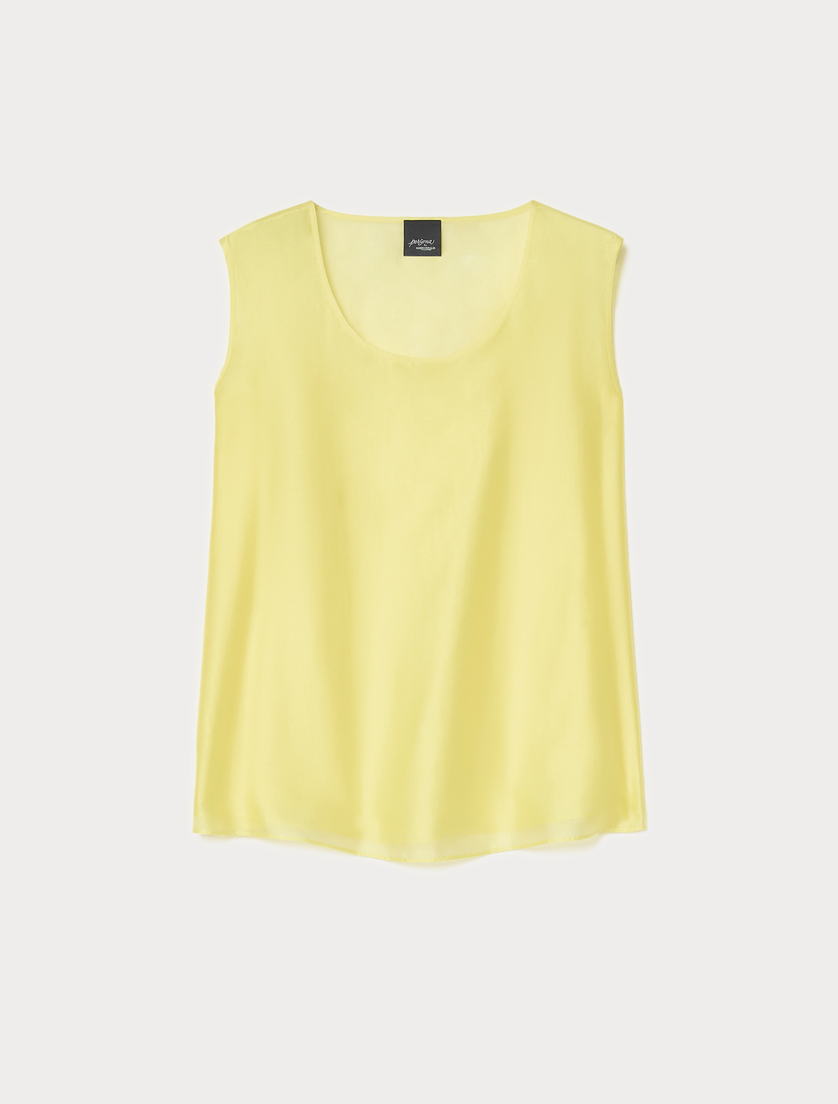 Tencel muslin top - BRIGHT YELLOW - Marina Rinaldi