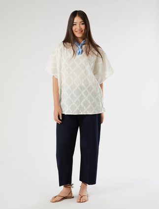 Oversized muslin tunic - Marina Rinaldi