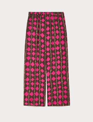Viscose satin trousers - Marina Rinaldi