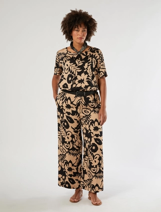 Viscose satin trousers - Marina Rinaldi
