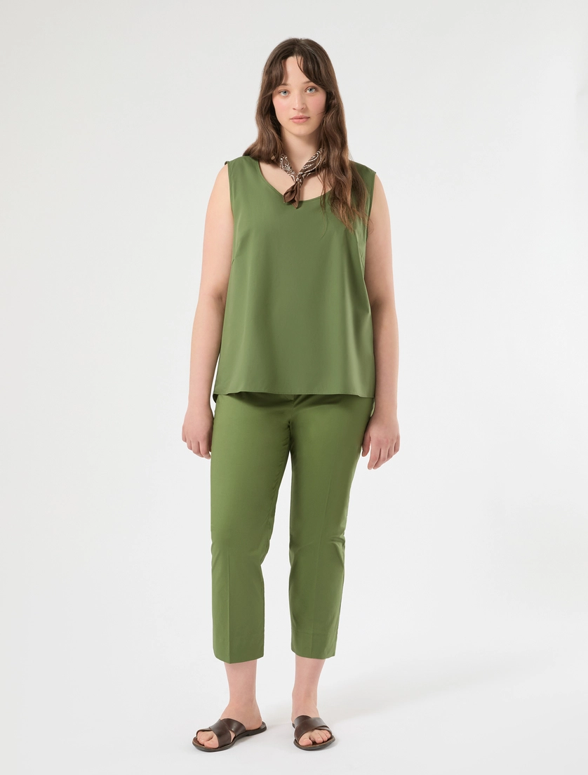 Stretch cotton trousers - Marina Rinaldi