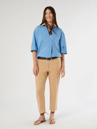 Stretch cotton trousers - Marina Rinaldi