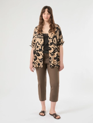 Stretch cotton trousers - Marina Rinaldi