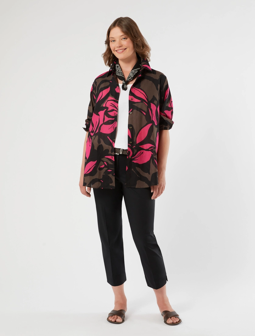 Stretch cotton trousers - Marina Rinaldi