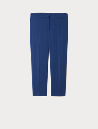 Slim-fit stretch cady trousers - Marina Rinaldi