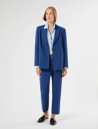 Slim-fit stretch cady trousers - Marina Rinaldi