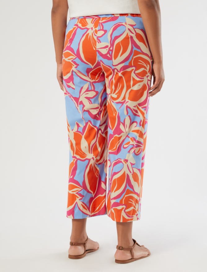 Pantaloni cropped in cotone - CORALLO - Marina Rinaldi - 4