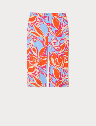 Cotton cropped trousers - Marina Rinaldi