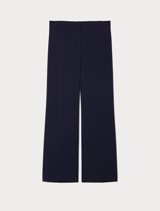 Wide-fit stretch cady trousers - Marina Rinaldi
