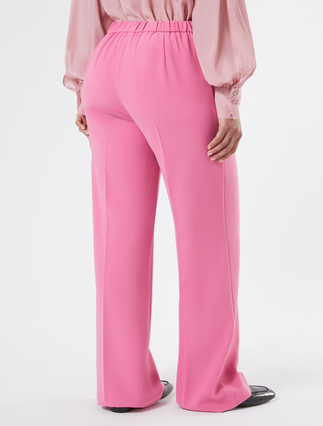 Wide-fit stretch cady trousers - PINK - Marina Rinaldi - 4