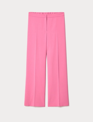 Wide-fit stretch cady trousers - Marina Rinaldi
